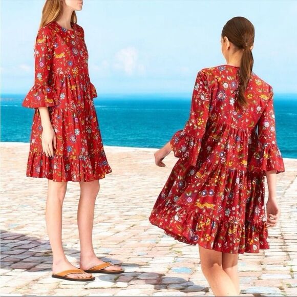 La Double J Bambi Dress in Babe Bordeaux Size Small - Picture 3 of 13